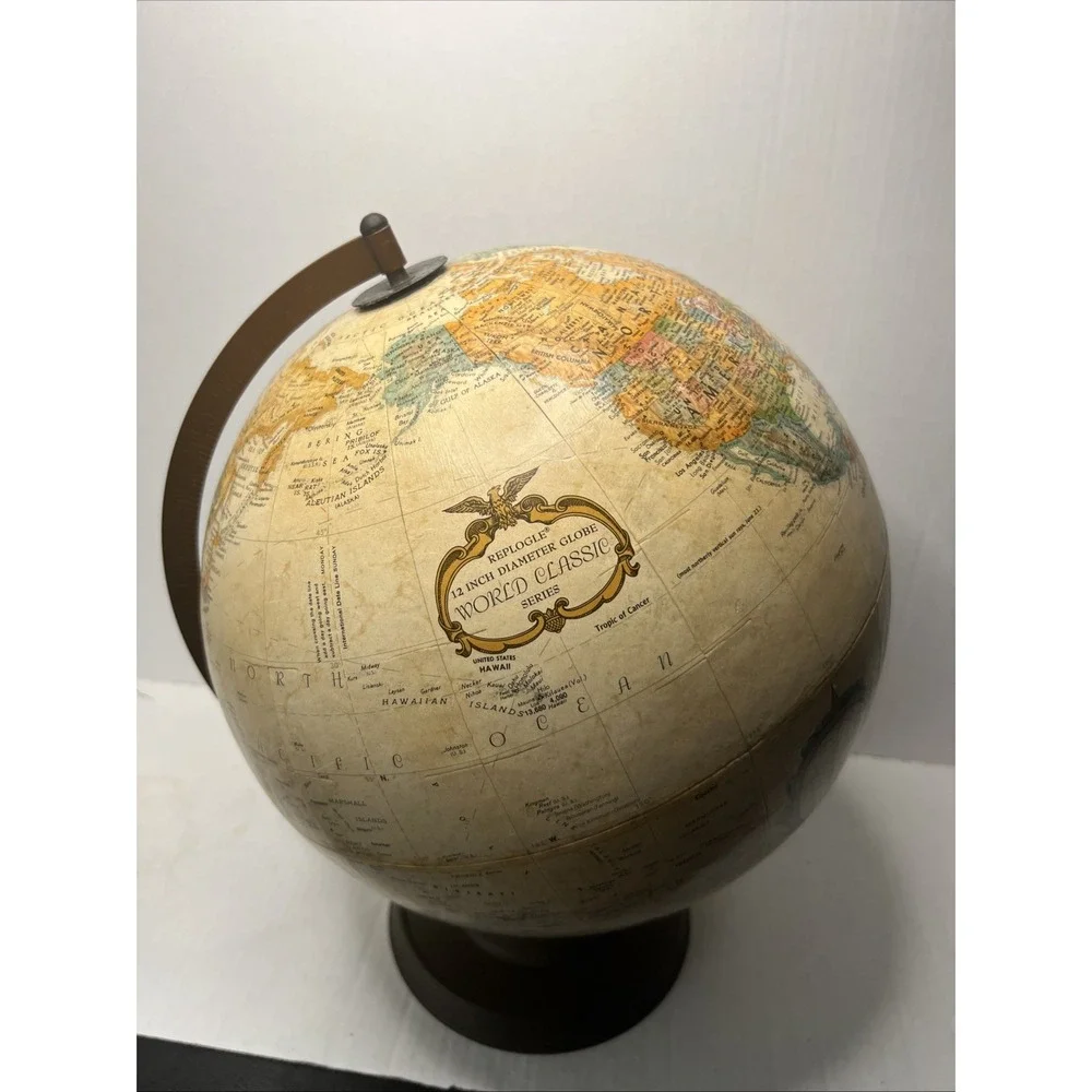 Vintage replogle 12 inch globe world classic series